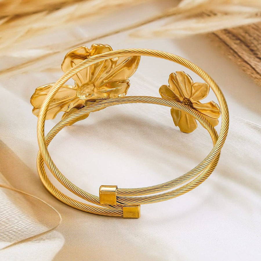 Sunbeam Blossom Cuff Bracelet