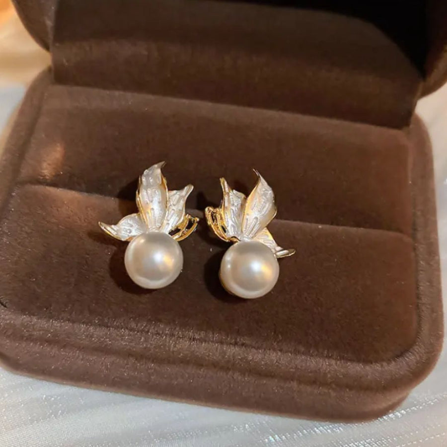 Pearl Blossom Studs Earrings