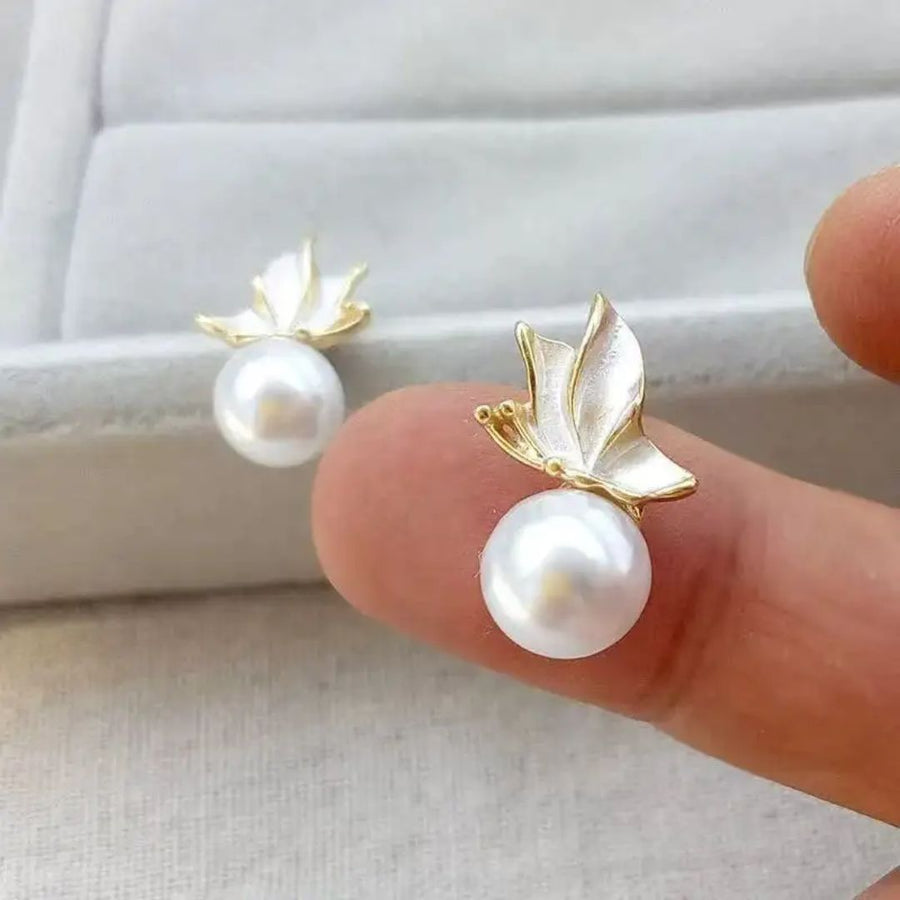 Pearl Blossom Studs Earrings