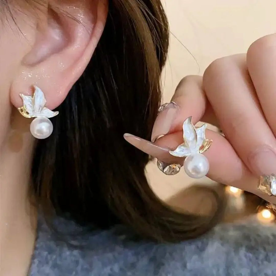 Pearl Blossom Studs Earrings