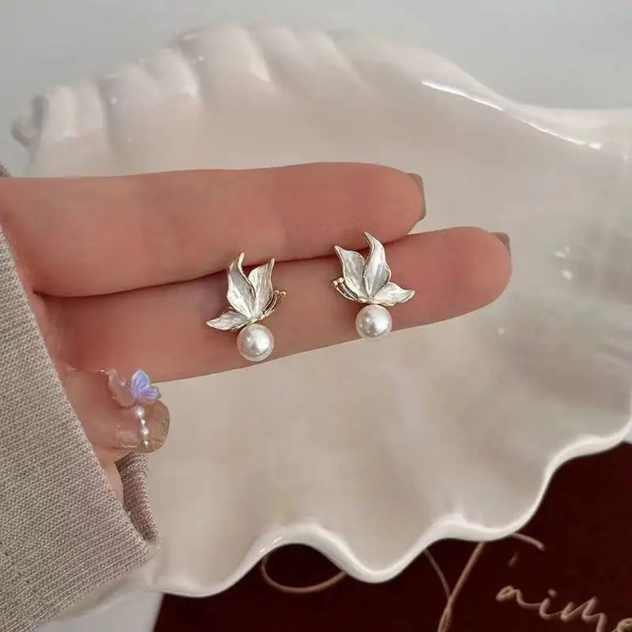 Pearl Blossom Studs Earrings