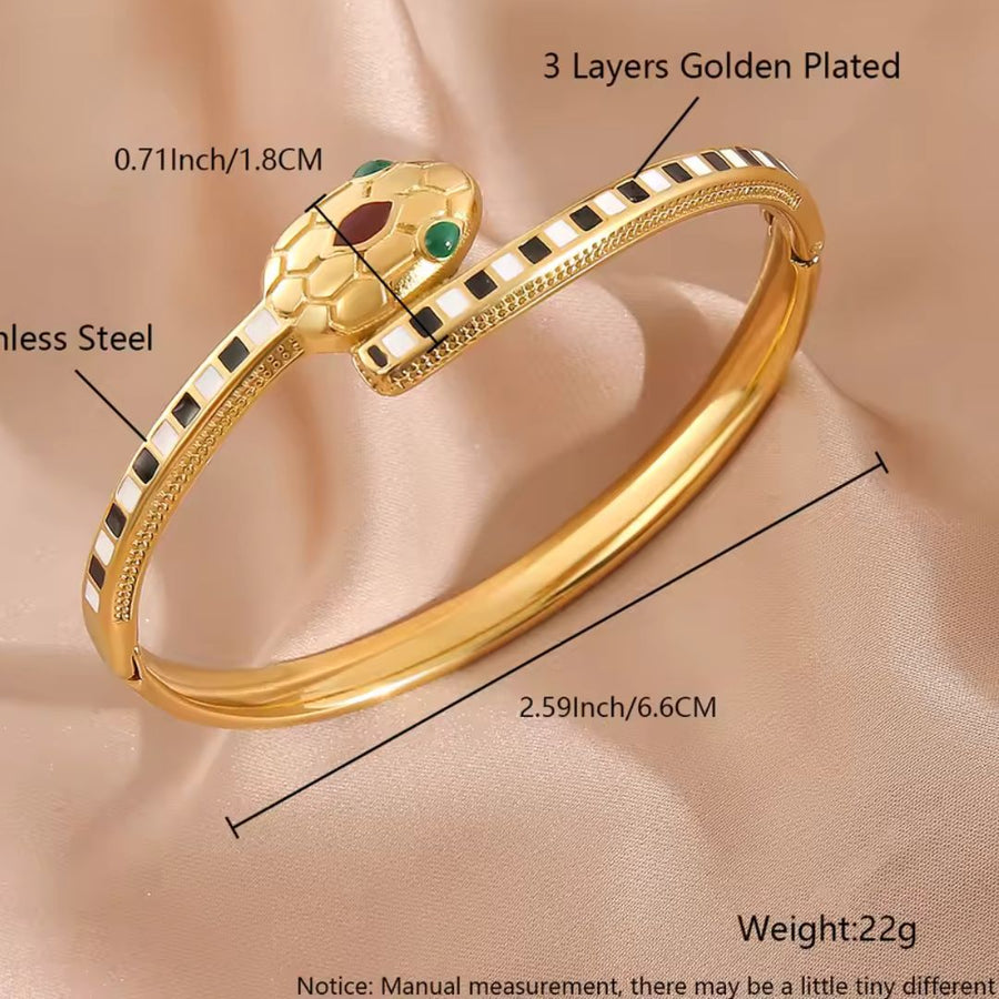 Cleopatra Serpent Bangle Bracelet