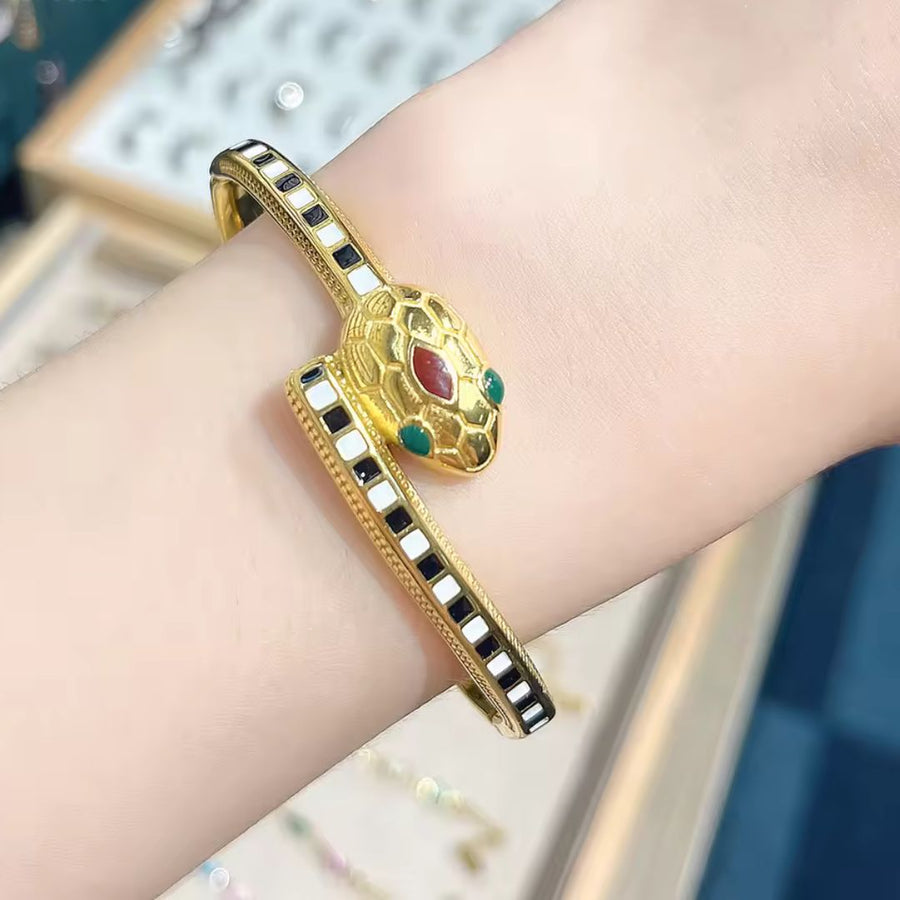 Cleopatra Serpent Bangle Bracelet