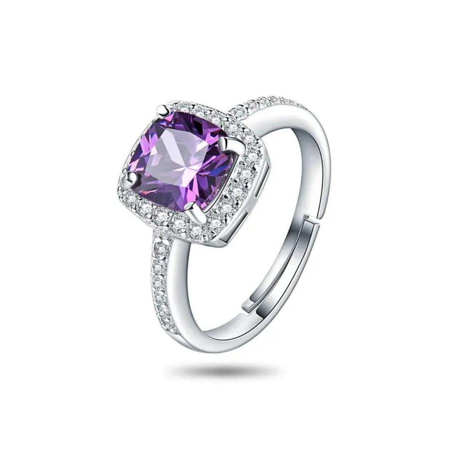 Violet Whisper Stone Rings
