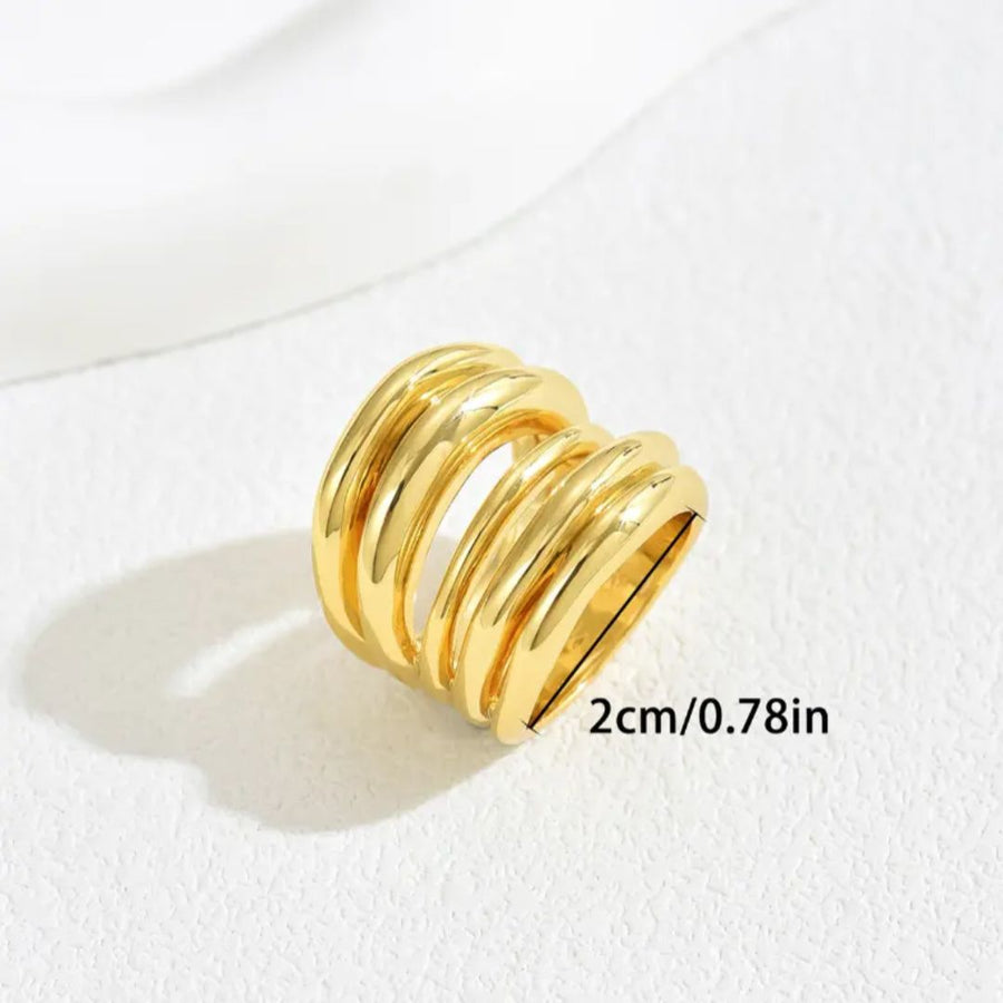 Golden Wave Ring