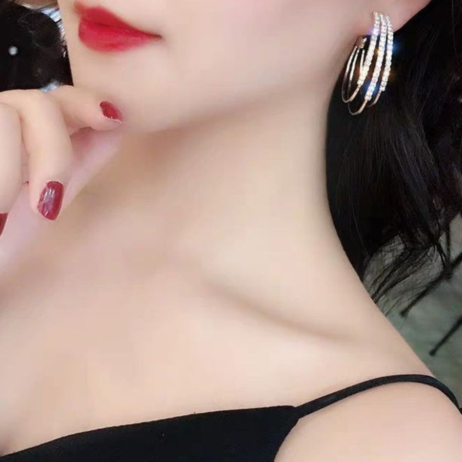 Bling Blogger Hoops Earrings