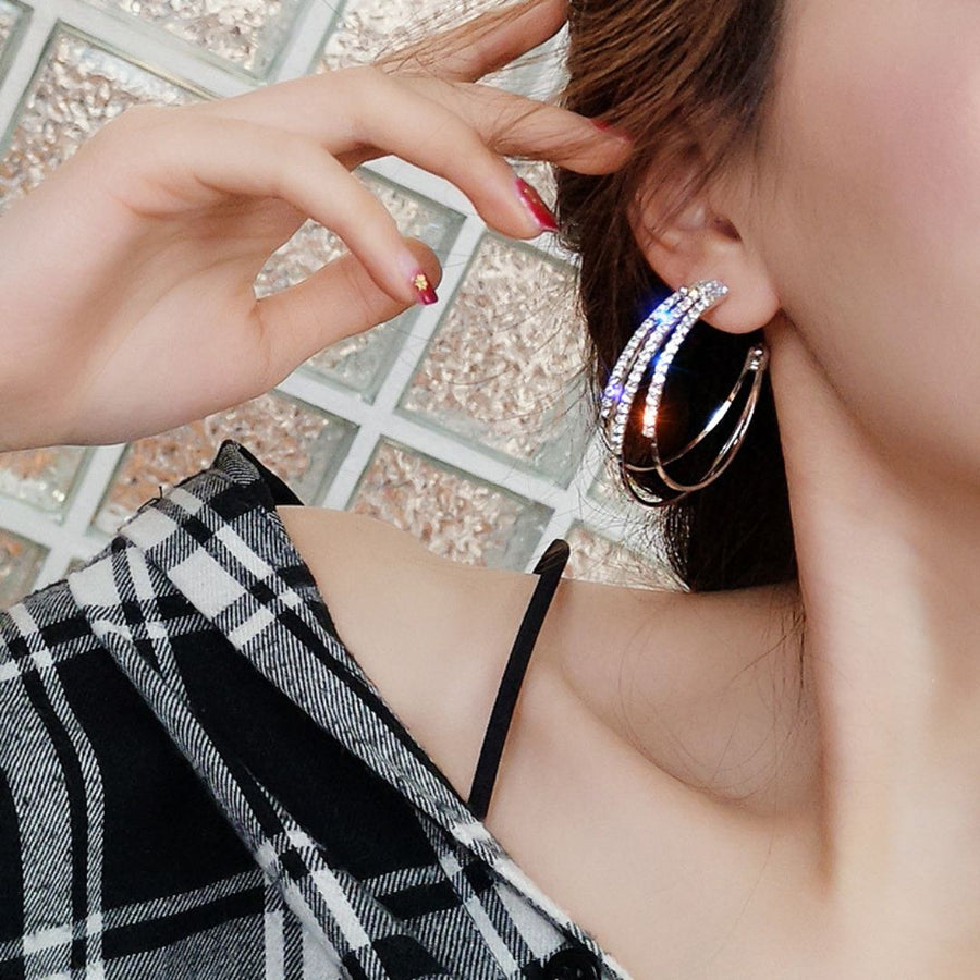 Bling Blogger Hoops Earrings
