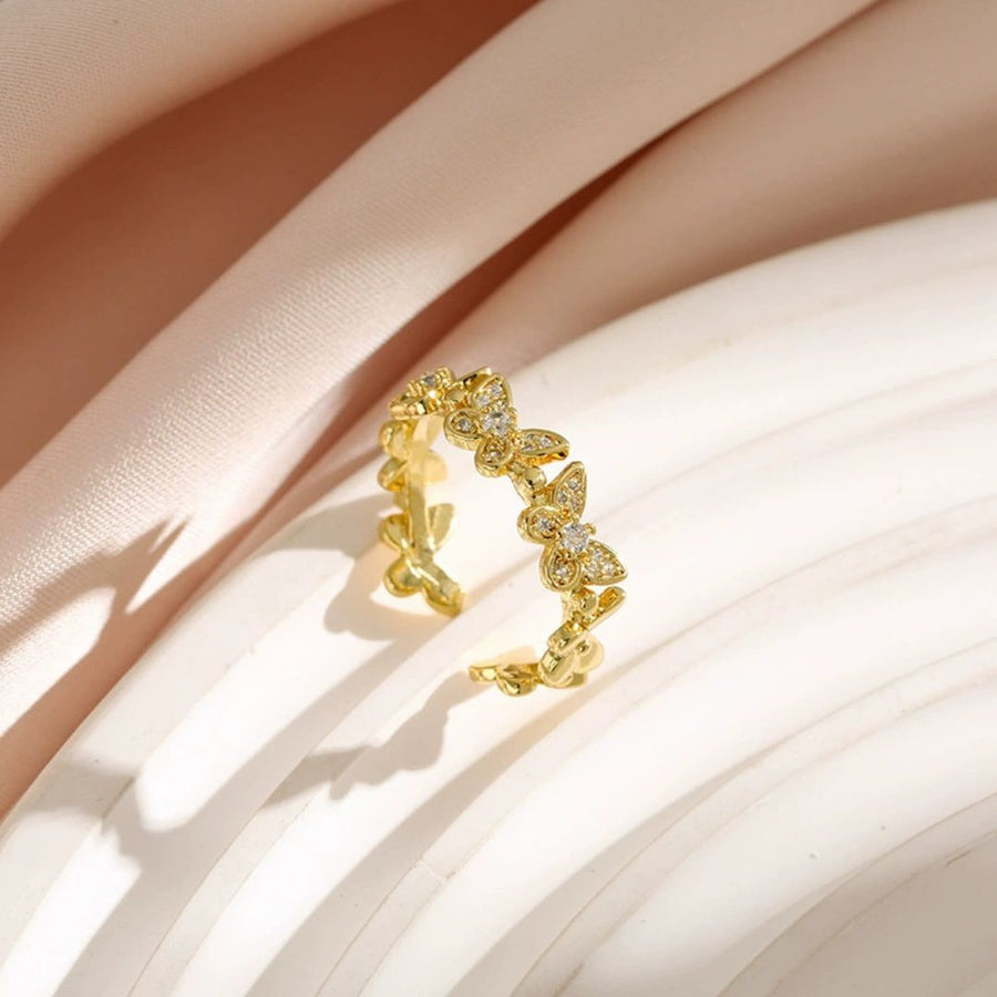 Golden Butterfly Ring