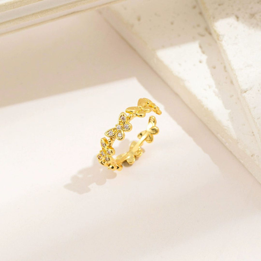 Golden Butterfly Ring