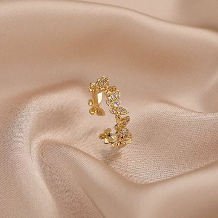 Golden Butterfly Ring