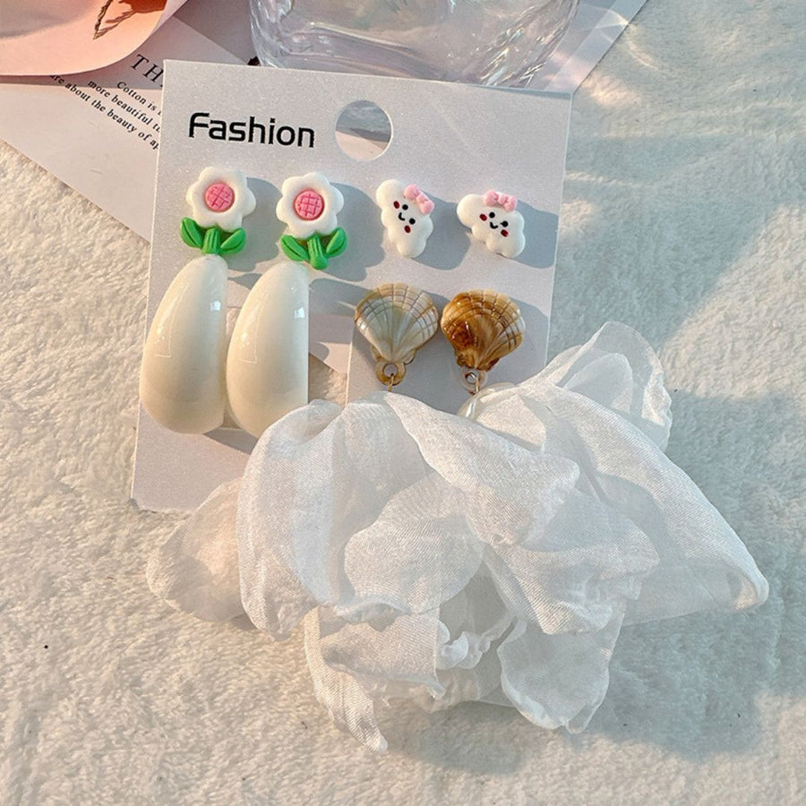 Bloom & Shell Earrings: