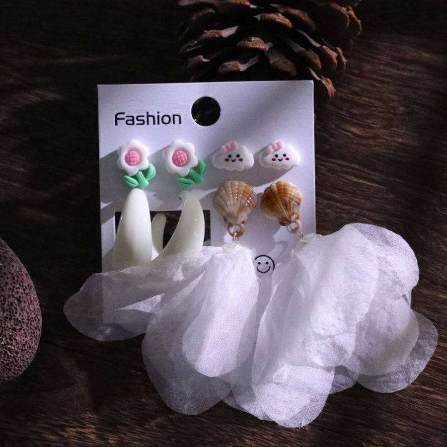 Bloom & Shell Earrings: