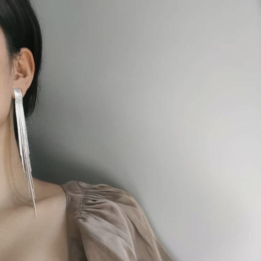 Shimmering Chain Earrings