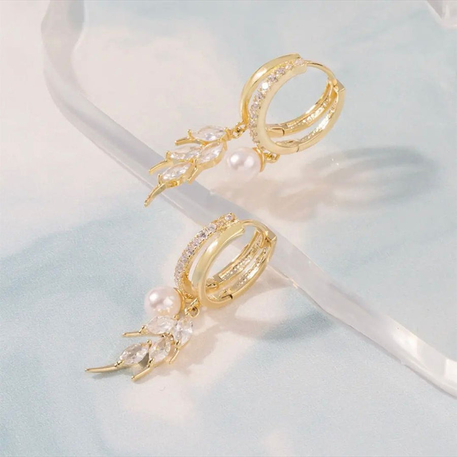 Dainty Pearl Drop Earrings