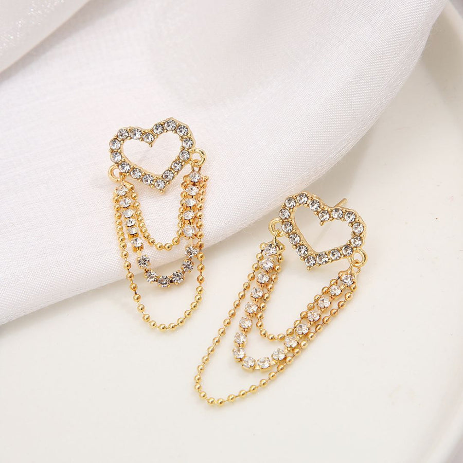 Dangling Heart Earrings
