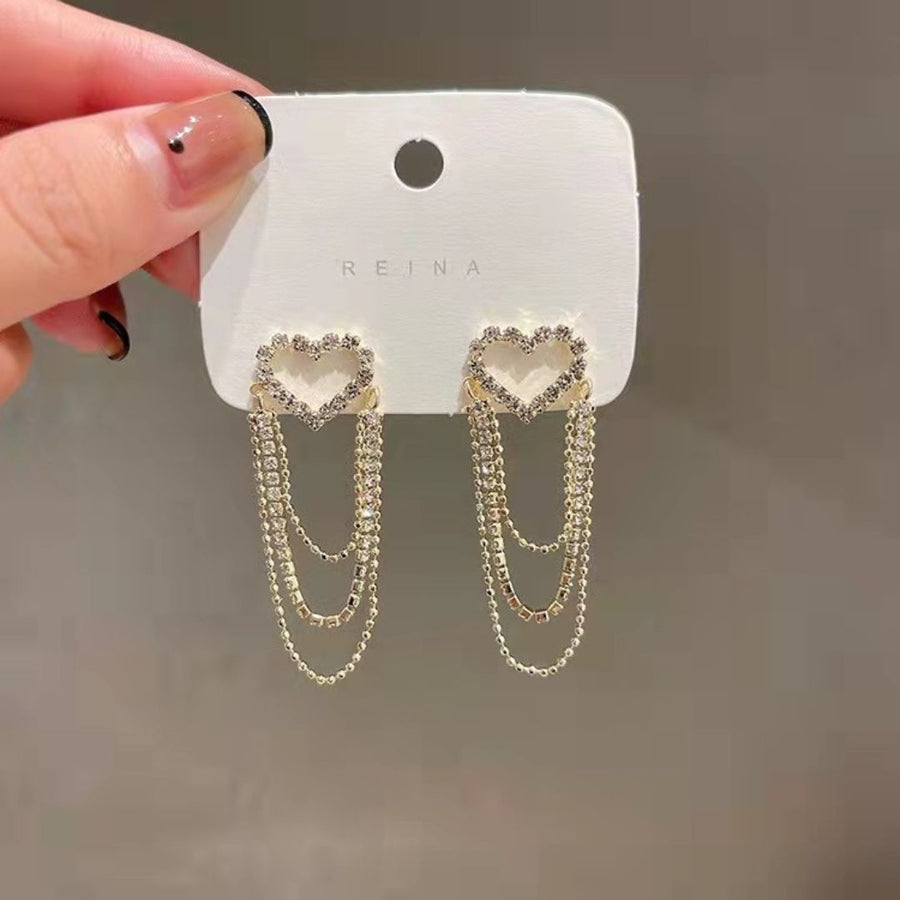 Dangling Heart Earrings
