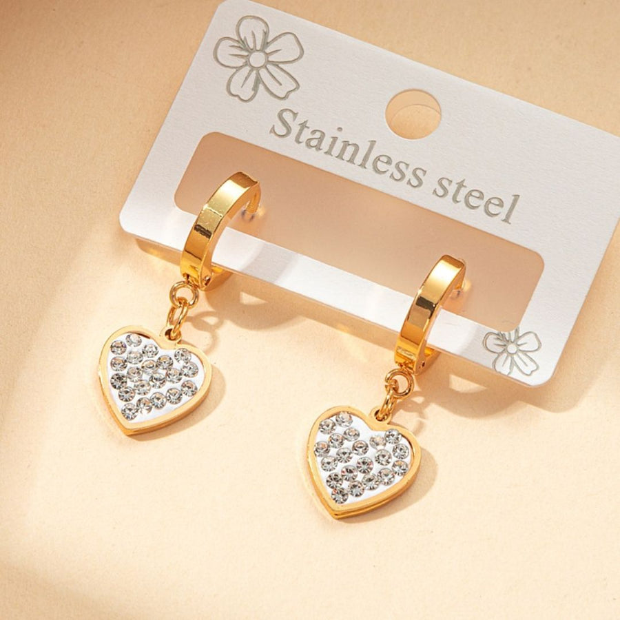 Love Heart Drop Earrings
