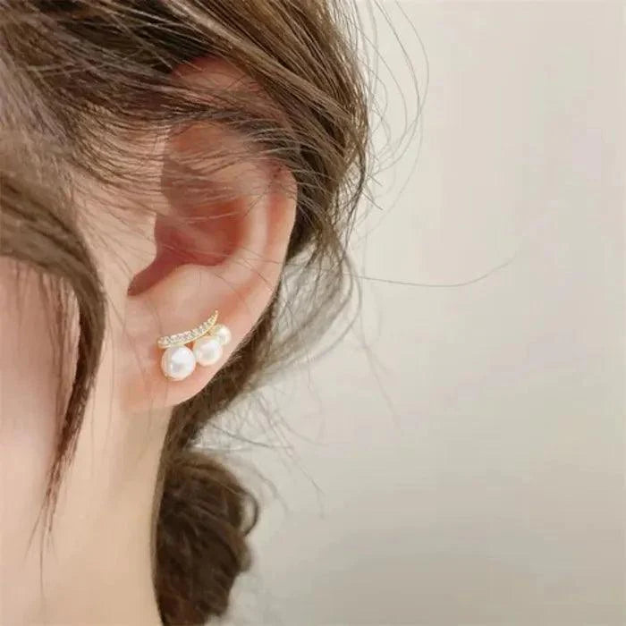 Perky Pearl Minimal Earrings
