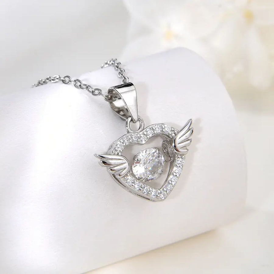 Mystic Silver Love Heart Neckpiece