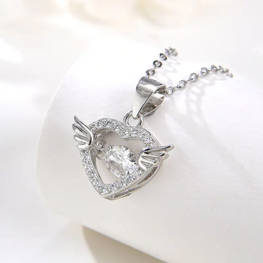 Mystic Silver Love Heart Neckpiece