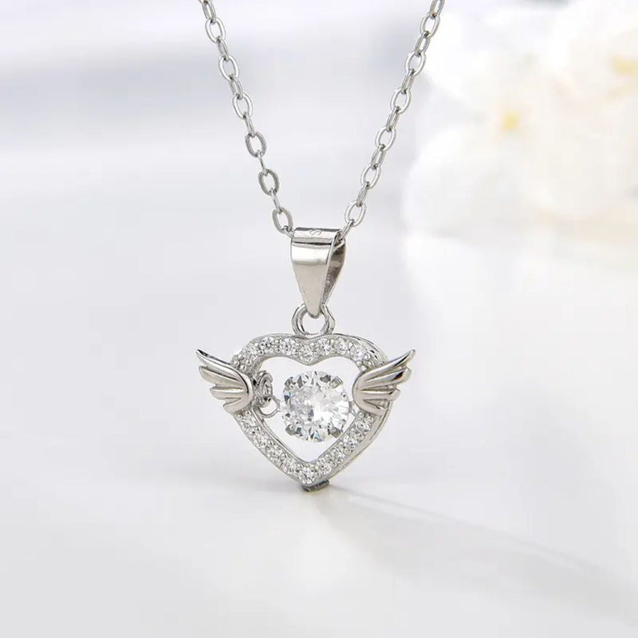 Mystic Silver Love Heart Neckpiece
