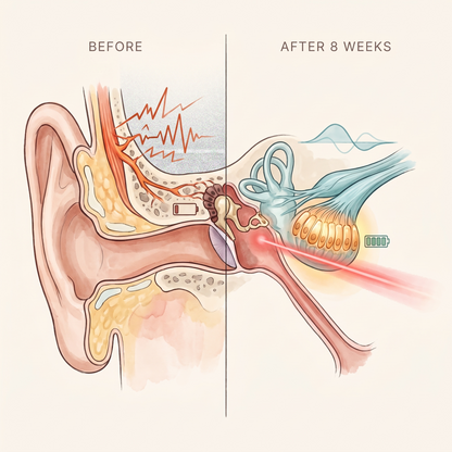 AuriLume™ — The 8-Minute Red Light Ritual That Turns The Volume Down On Tinnitus